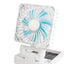 Ventilator auto cu panou solar, portabil, reîncărcabil, pliabil, foarte puternic, din ABS, 3 niveluri de putere, alb