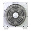 Ventilator box, cu grila rotativa, cu 3 trepte de viteza, timer reglabil incorporat, alb/gri