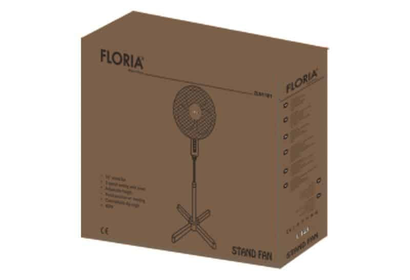 Ventilator cu picior, 3 trepte viteza, putere 40W, inaltime reglabila