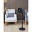 Ventilator cu picior, 3 viteze, putere 65W, diametru grilaj 27cm, inaltime reglabila, recipient parf