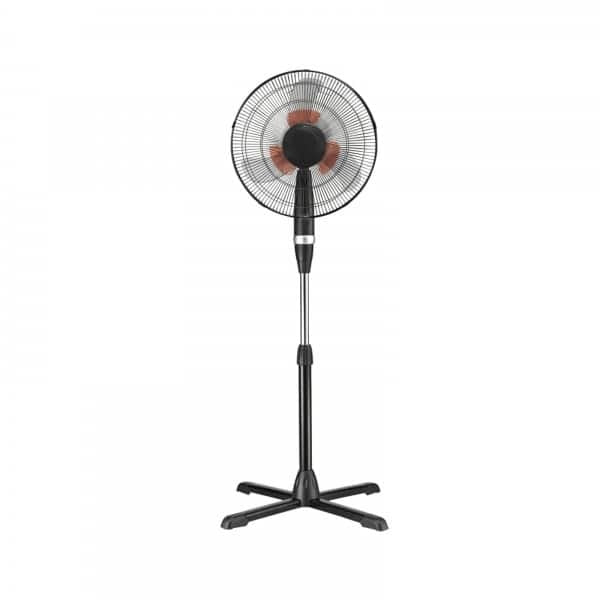 Ventilator cu picior 40 cm, 60 W, palete duble, inclinare reglabila, 3 viteze