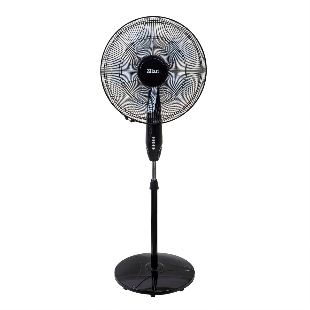 Ventilator cu picior reglabil, 3 viteze, 60W, temporizator 8 ore, oscilant