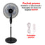 Ventilator cu picior reglabil 3 viteze 60W temporizator + Prelungitor 3m 3 prize