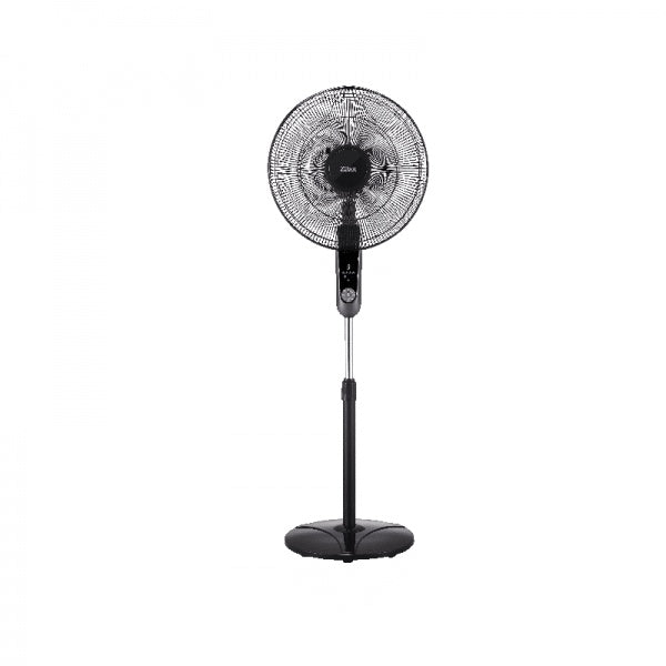 Ventilator cu picior reglabil, 3 viteze, diametru 41 cm, 60W, temporizator, negru