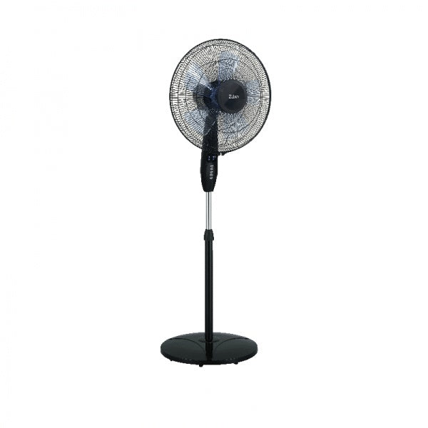 Ventilator cu picior reglabil, 3 viteze, diametru 41 cm, 60W, temporizator, negru