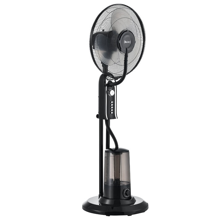 Ventilator cu pulverizare vapori apa, dimensiuni 125 x 40 x 40 cm, putere 75W, din plastic, cu trei trepte viteza, negru