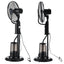 Ventilator cu pulverizare vapori apa, dimensiuni 125 x 40 x 40 cm, putere 75W, din plastic, cu trei trepte viteza, negru
