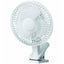 Ventilator de birou, cu clema de prindere, cu 2 viteze, reglarea rotatiei, reglarea unghiului de inclinare, alb
