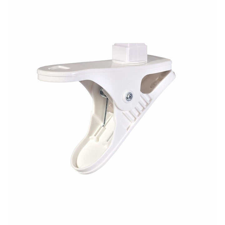 Ventilator de birou, cu clema de prindere, cu 2 viteze, reglarea rotatiei, reglarea unghiului de inclinare, alb
