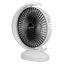 Ventilator de birou, portabil cu alimentare USB, functionare silentioasa, ajustare flexibila, cu 3 viteze, din ABS, alb
