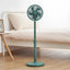 Ventilator de camera, vertical, cu picior reglabil super silentios, cu baza rotunda anti-alunecare, cu 3 viteze, putere 25W, verde