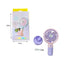 Ventilator de mana, cu suport pentru telefonul mobil, incarcare USB, buton On/OFF, 3 viteze, mov