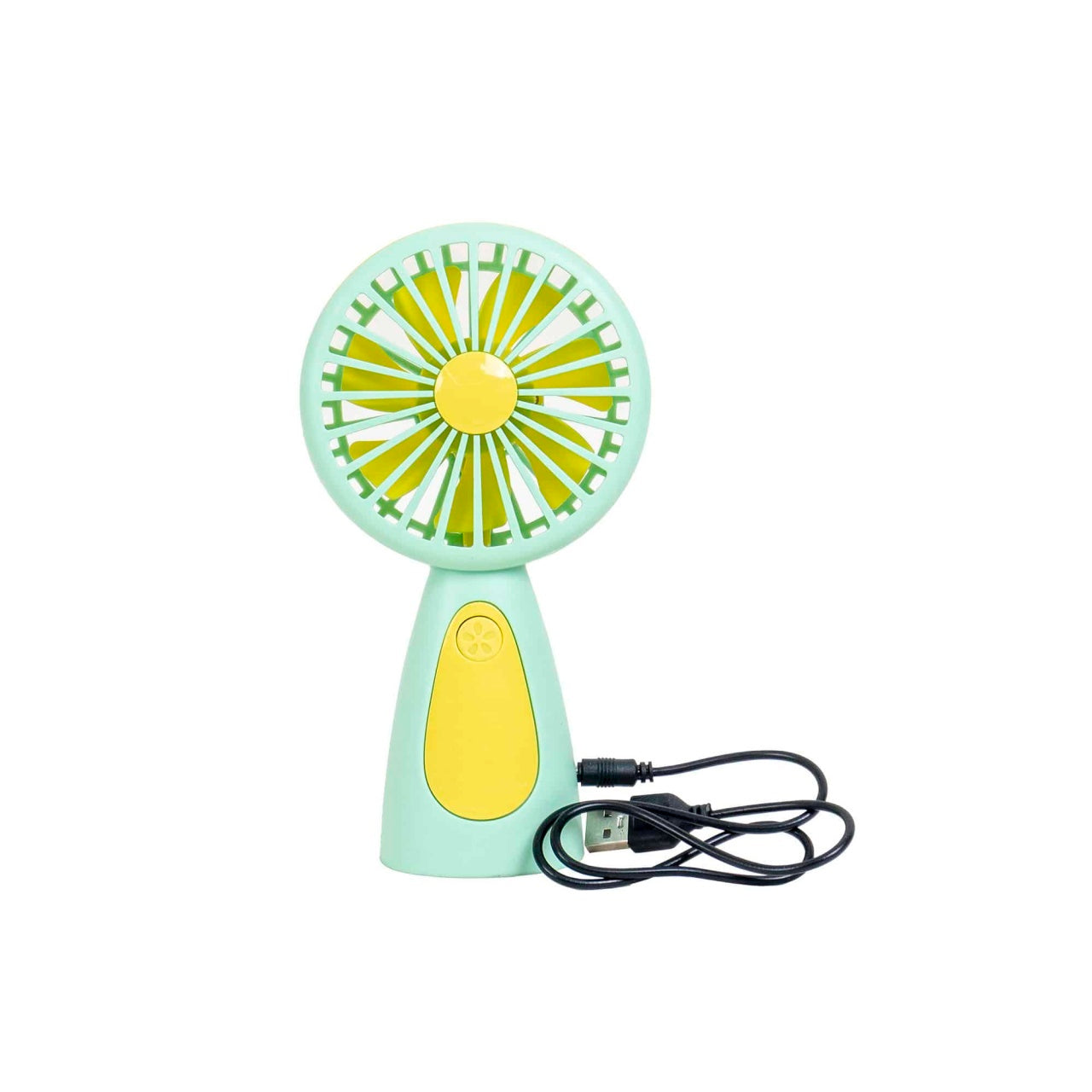 Ventilator de mana portabil USB, 3.7W, verde, dimensiuni compacte