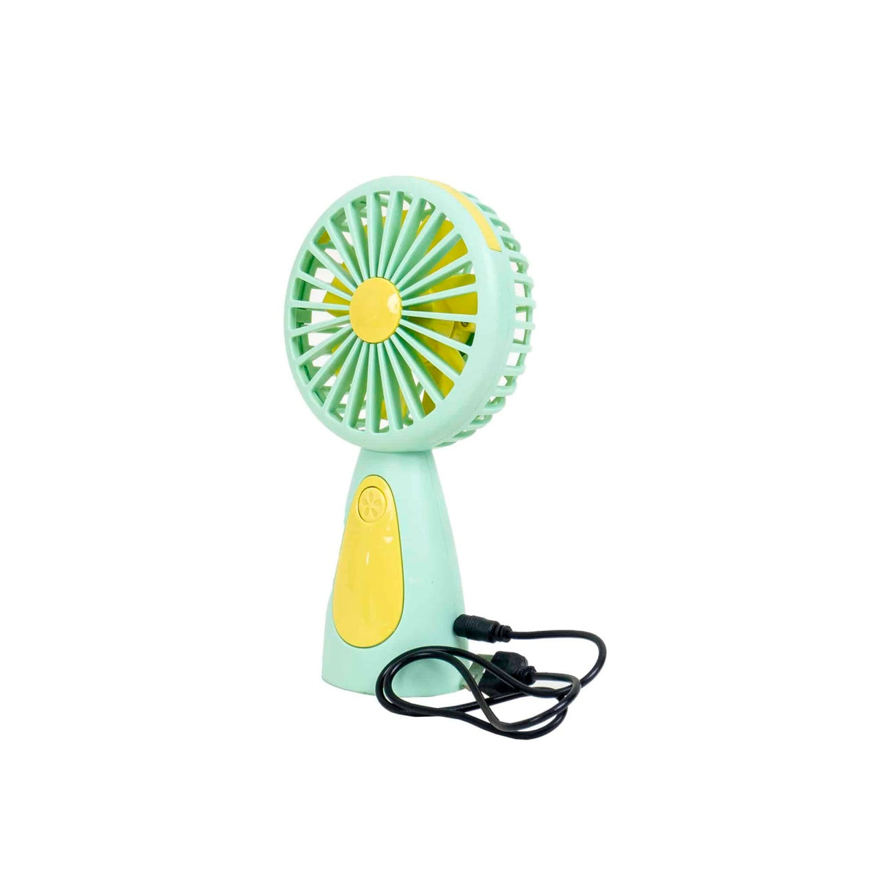 Ventilator de mana portabil USB, 3.7W, verde, dimensiuni compacte