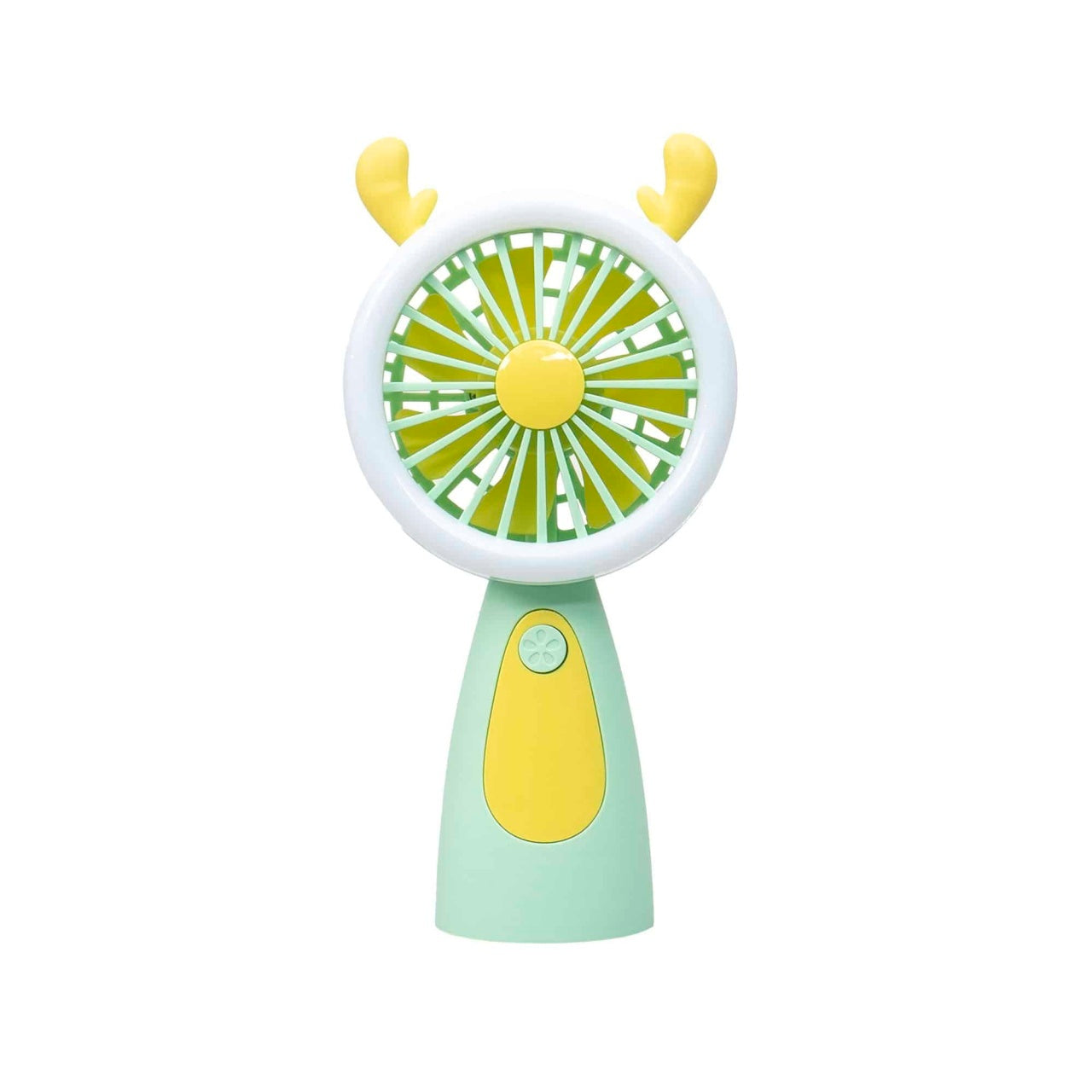 Ventilator de mana USB, 3.7W, 3 viteze, culoare verde, portabil