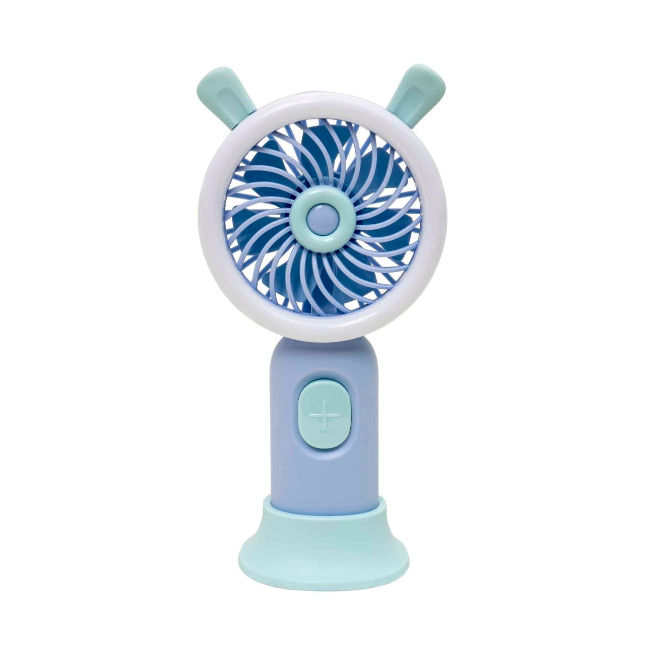 Ventilator de mana USB, 3.7W, 3 viteze, suport inclus, mov