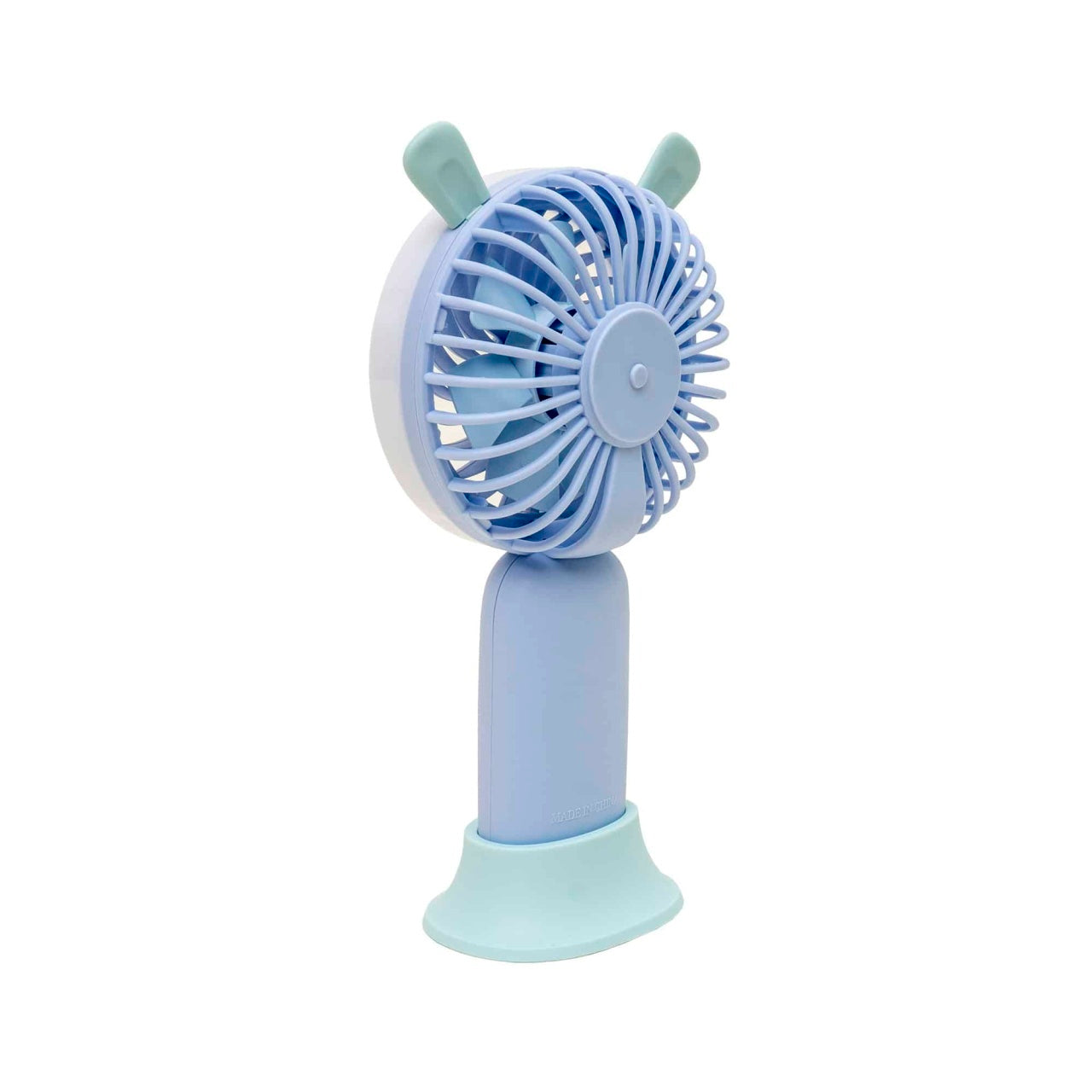 Ventilator de mana USB, 3.7W, 3 viteze, suport inclus, mov