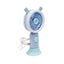 Ventilator de mana USB, 3.7W, 3 viteze, suport inclus, mov