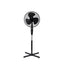Ventilator de podea, cu 3 viteze, cu inaltime reglabila, orientare ajustabila, alimentare la retea, din metal si plastic, negru
