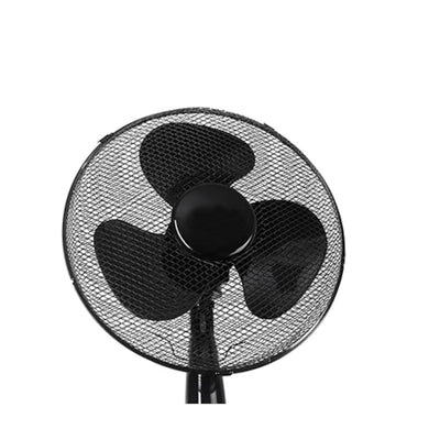 Ventilator de podea, cu 3 viteze, cu inaltime reglabila, orientare ajustabila, alimentare la retea, din metal si plastic, negru