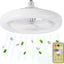 Ventilator de tavan cu iluminare, cu LED alb, diametru 23cm, putere lampa 30W, alb
