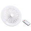 Ventilator de tavan cu iluminare, cu LED alb, diametru 23cm, putere lampa 30W, alb