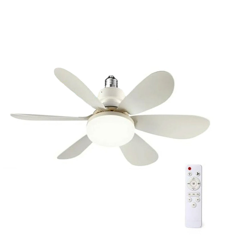 Ventilator de tavan cu LED, control de la distanta, cu telecomanda, 52cm