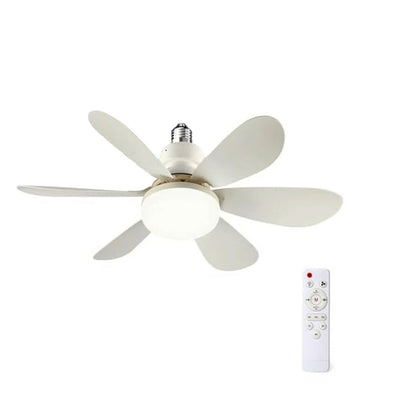 Ventilator de tavan cu LED, control de la distanta, cu telecomanda, 52cm