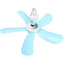 Ventilator de tavan, portabil, putere 8W, cu comutator de alimentare, cu suport pentru agatare, din plastic, alb