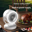 Ventilator electric de masa, cu 3 intensitati de lumina, cu picior, din ABS, incarcare USB, oscilant, 3 trepte de viteza, alb