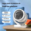 Ventilator electric de masa, cu 3 intensitati de lumina, cu picior, din ABS, incarcare USB, oscilant, 3 trepte de viteza, alb