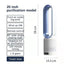 Ventilator electric, fara pale, cu 8 trepte de viteza, telecomanda, dimensiuni 58x14.5 cm, alb