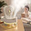 Ventilator portabil 2 În 1, Purificare Aer, Umidificare, Rezervor de Apa, 3 Trepte de Viteza, 12.5 X 22 X 16 cm