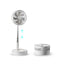 Ventilator portabil, ajustabil, incarcare USB, cu 4 viteze, inaltime reglabila 9,5cm- 102cm, din metal si plastic, ultra silentios, alb