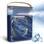 Ventilator portabil, cu rezervor de apa de 600 ml, cu vapori de apa, ventilatie, umidificator, purificator, albastru