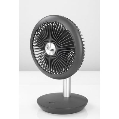 Ventilator portabil reincarcabil, 5W, 18 cm, 4 viteze, oscilatie verticala 90°
