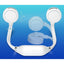 Ventilator portabil, tip casti, pozitionare pe gat, cu rotire 360 grade, 3 trepte de viteza, alb
