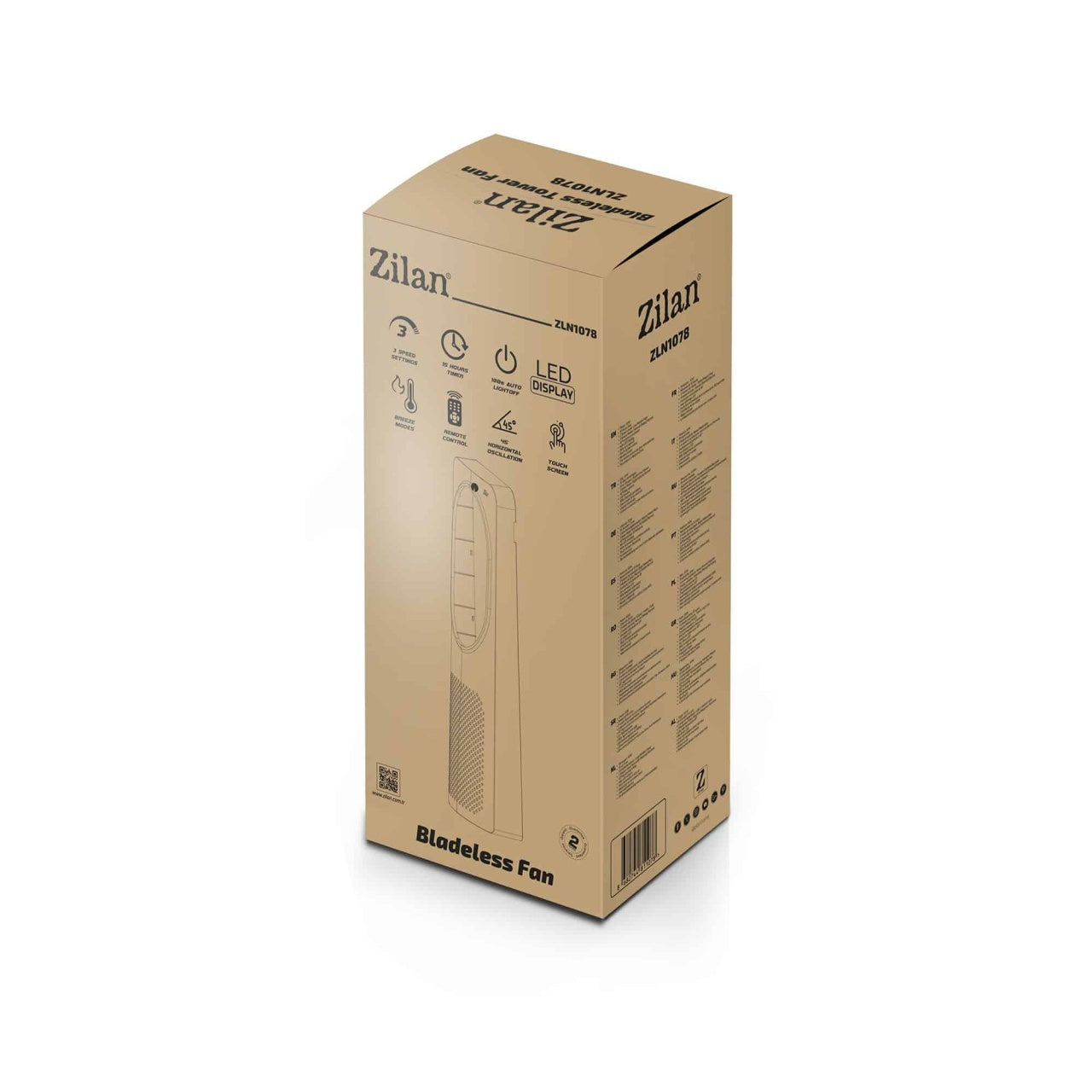 Ventilator tip turn cu 3 viteze, putere 50W si timer 15 ore
