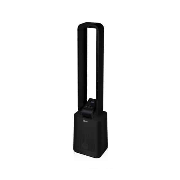 Ventilator turn negru, 12 trepte viteza, putere 50W, timer 15h, touch si telecomanda