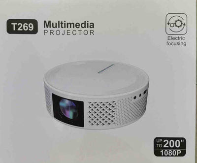Video proiector Wireless Smartix T269 Full HD 1080p, Wi-Fi + BT 5.0 Dual Band, 25DB, Alb
