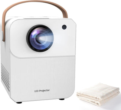 Videoproiector mini 1080p, cu Android 11, 12000 lumeni, 500 ANSI, Wi-Fi 6, Bluetooth, rezolutie FullHD