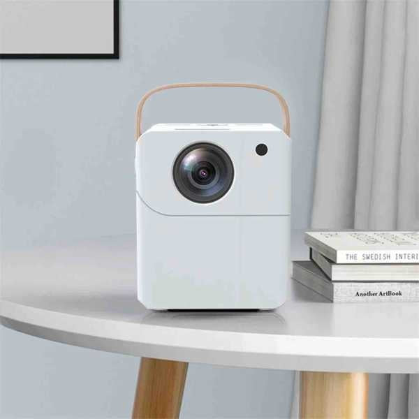 Videoproiector mini 1080p, cu Android 11, 12000 lumeni, 500 ANSI, Wi-Fi 6, Bluetooth, rezolutie FullHD