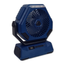 Ventilator portabil cu lanternă LED și display digital, reîncărcabil USB, ideal pentru camping, pescuit – albastru/negru